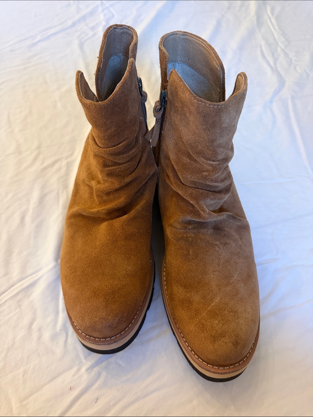 Women’s Suede Ankle Boots in Brown size 9